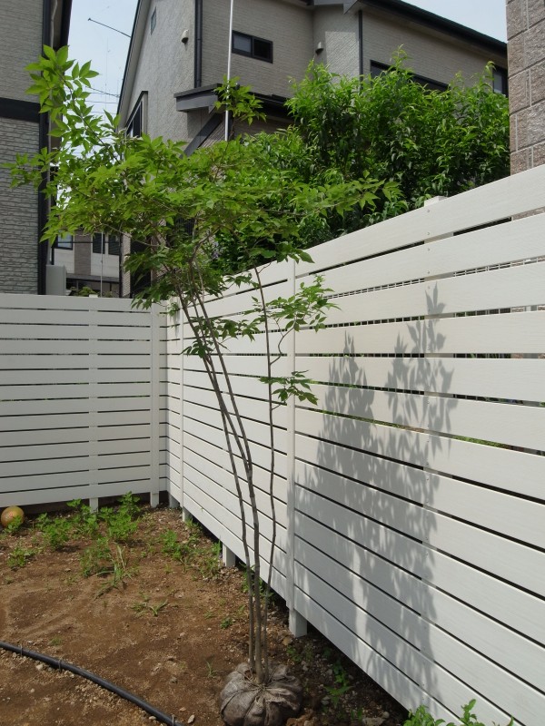 目隠しフェンスと植栽 町田市でエクステリア 外構工事なら東神ハウスへ 目隠しフェンスと植栽 町田市でエクステリア 外構工事なら東神ハウスへ