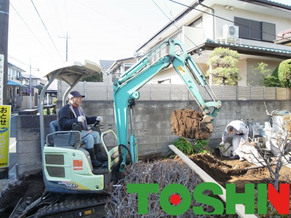 介護の車両用に車庫増設工事　神奈川県相模原市