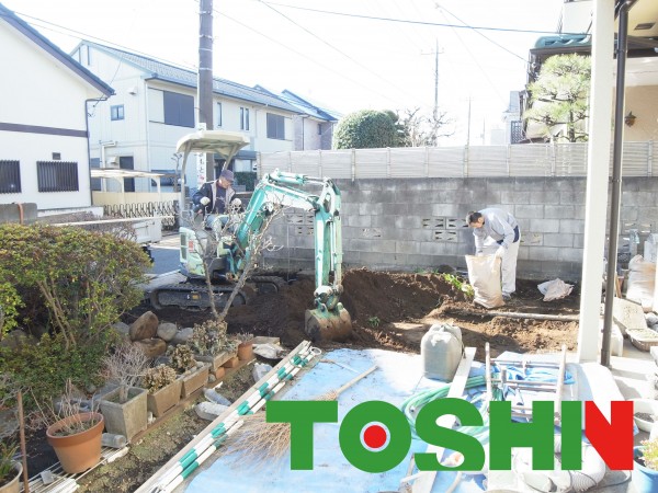 介護の車両用に車庫増設工事　神奈川県相模原市