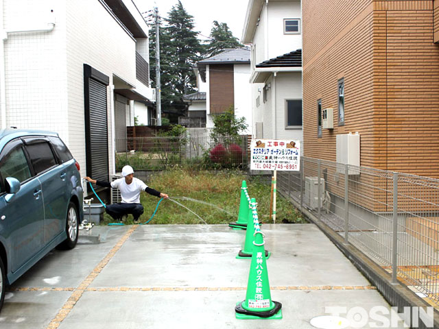 雑草対策のリフォーム前　相模原市　T様邸