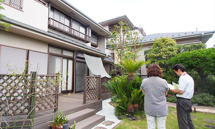 相模原市でウッドデッキのメンテナンス01