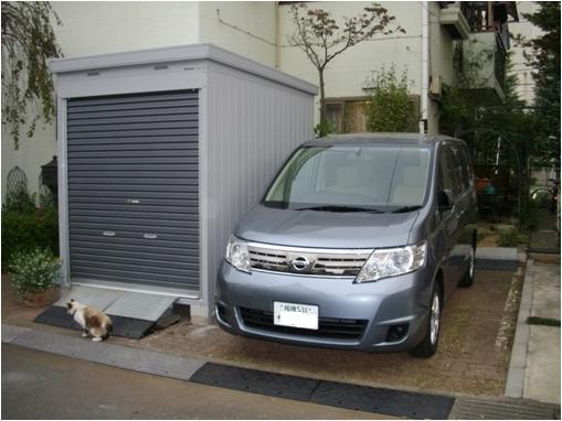 相模原市の盗難防止のバイク保管庫