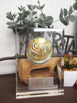 2010エクシオール販売コンテストプラチナ賞　盾