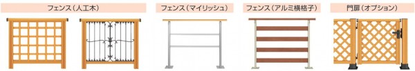 アウトドアリビング　ひとと木２（人工デッキ・ルーフ）【三協アルミ】